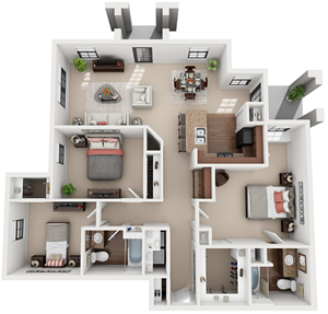 C1L - Three Bedroom / Two Bath